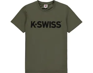 172123-340 | CLASSIC LOGO T-SHIRT | DARK OLIVE/BLACK