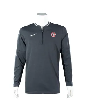 2024 Nike Men's Gray/White Long Sleeve Coaches Half Zip Top