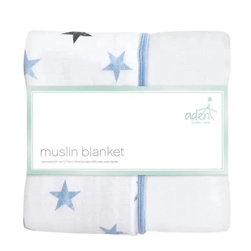 Aden   Anais Muslin Breathable Blanket, Stars