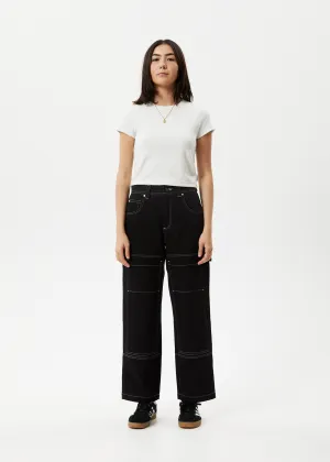 Afends - Moss Carpenter Pants in Washed Black