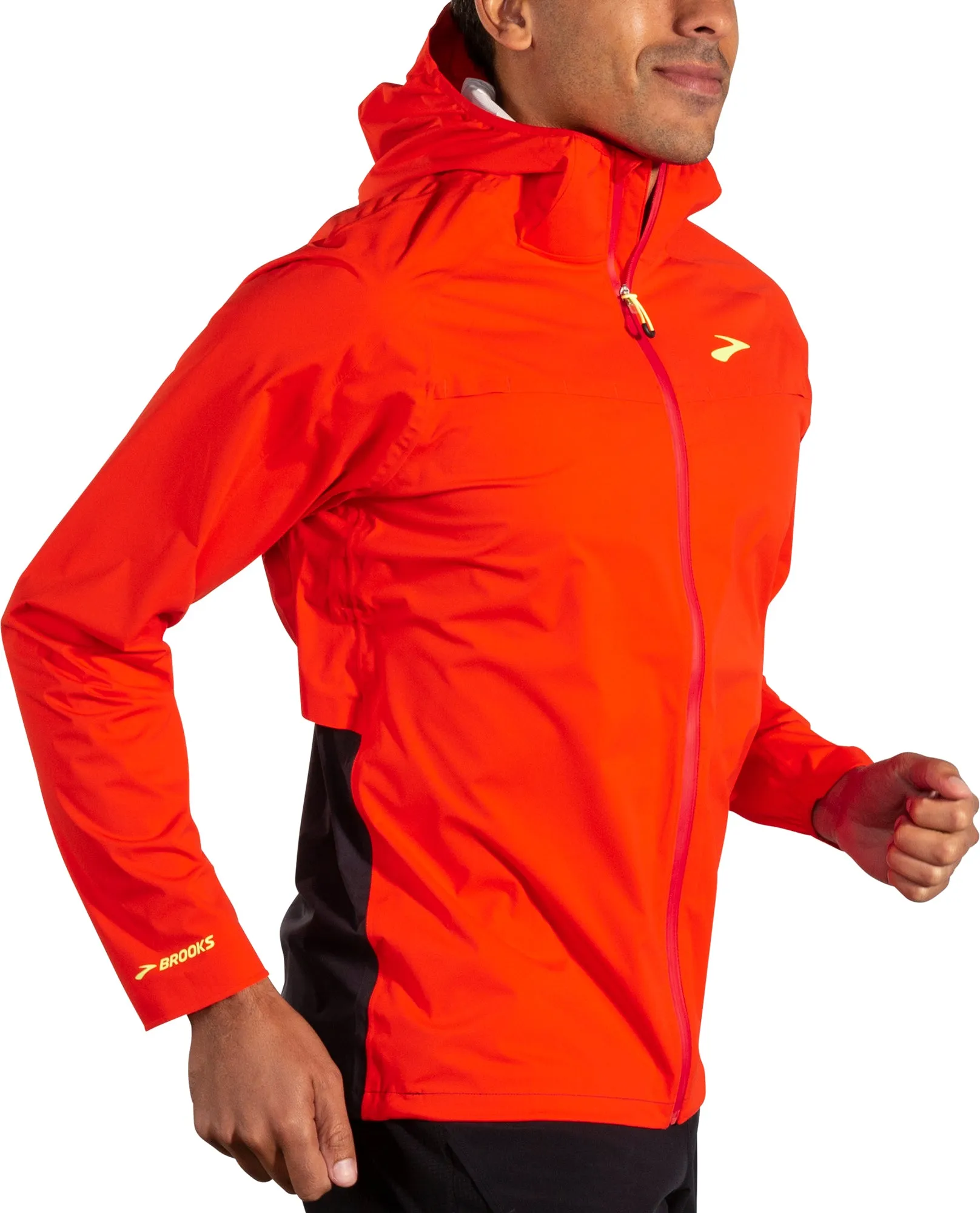 Brooks High Point Waterproof Mens Running Jacket - Red