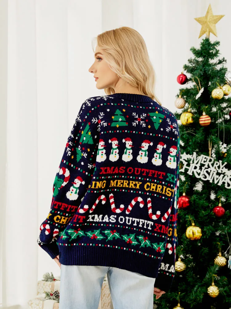 Christmas Sweater Knitted Warm Pullover Sweater