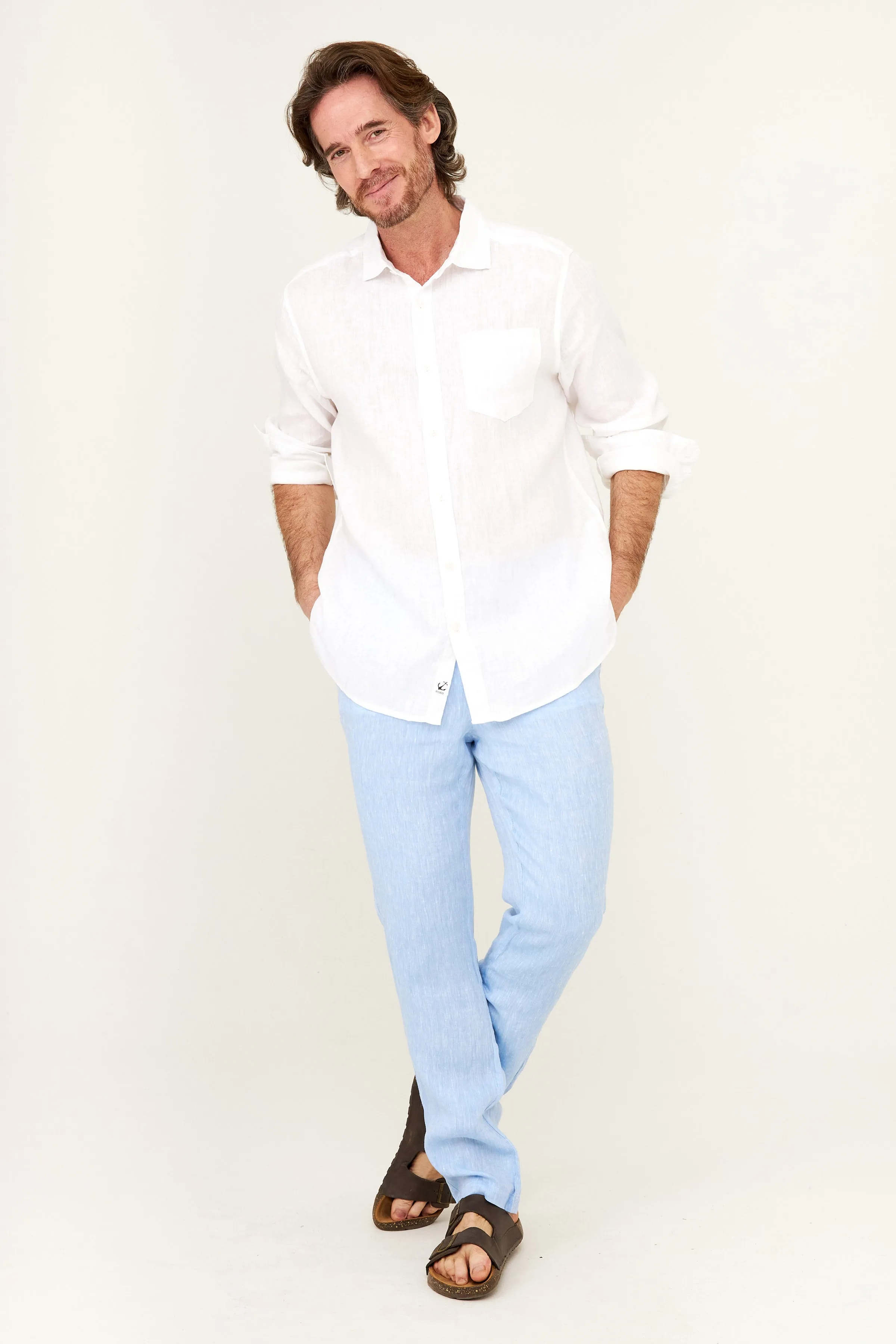 Classic Linen Shirt - White