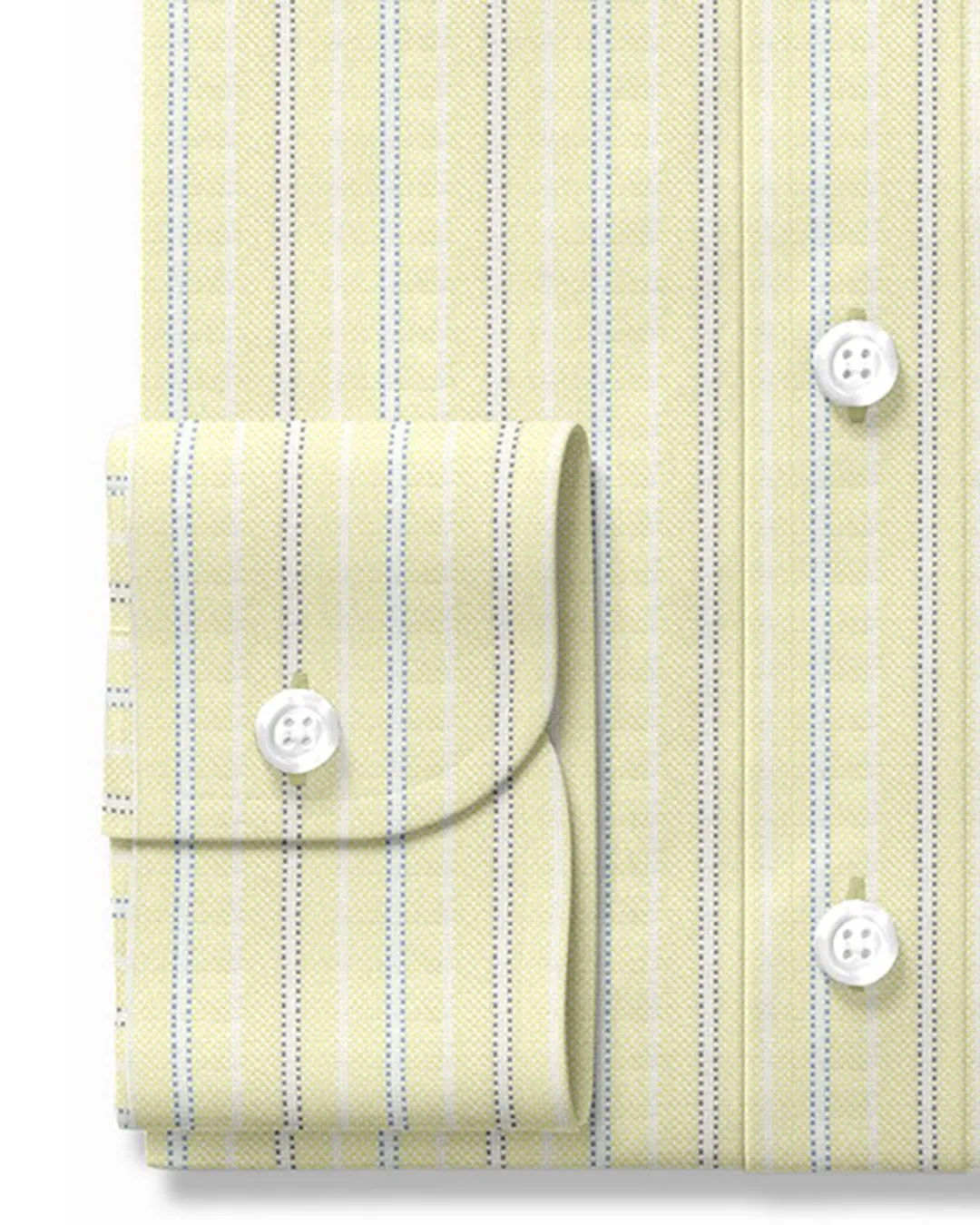 Classic Oxford: Pale Yellow with Blue Stripes