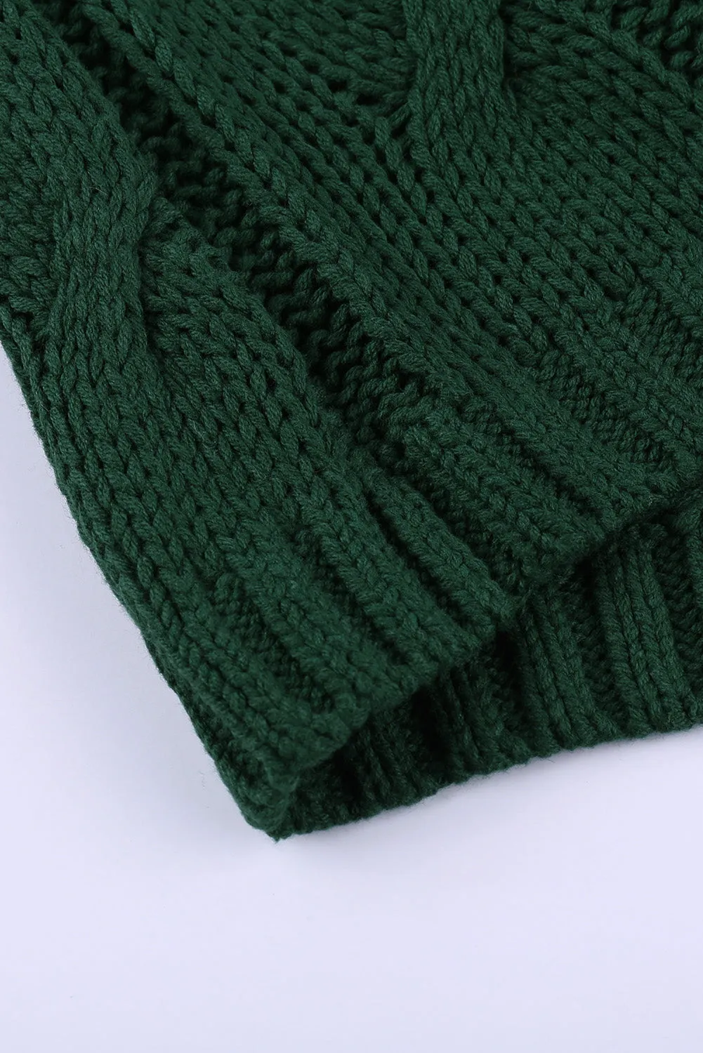 Cuddle Weather Cable Knit Handmade Turtleneck Sweater