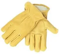 Deerskin Leather Gloves - Pile Lined