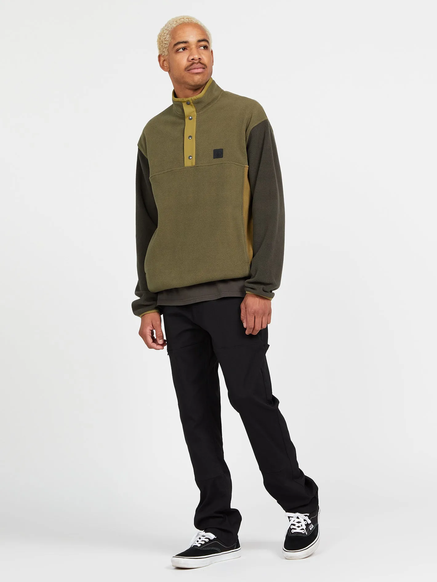 Error92 Mock Neck Sweatshirt - Military