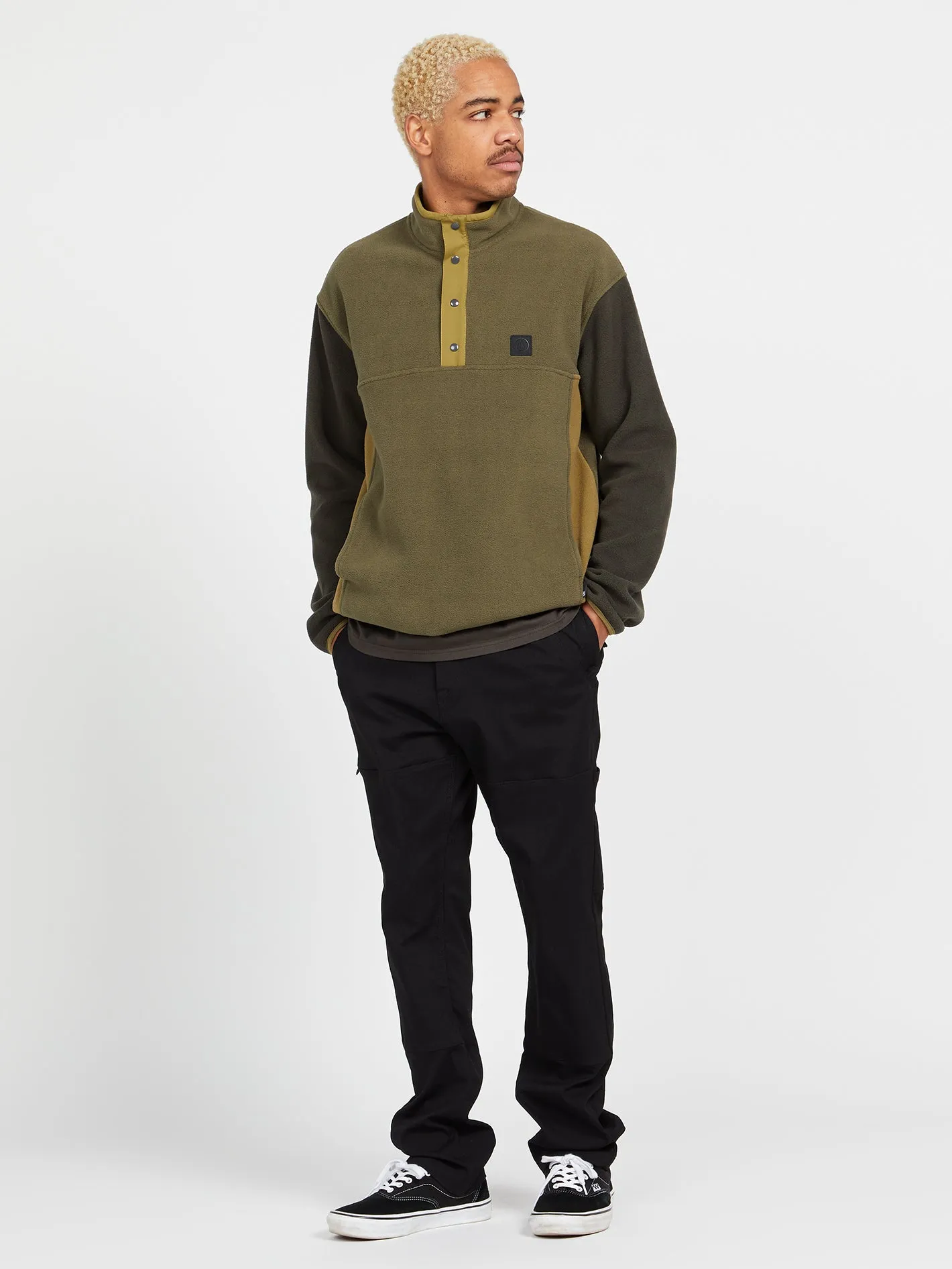 Error92 Mock Neck Sweatshirt - Military