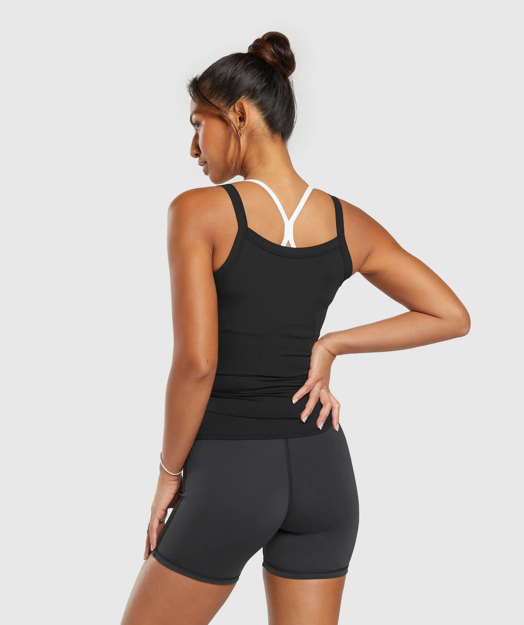 Gymshark Elevate Ruched Tank - Black