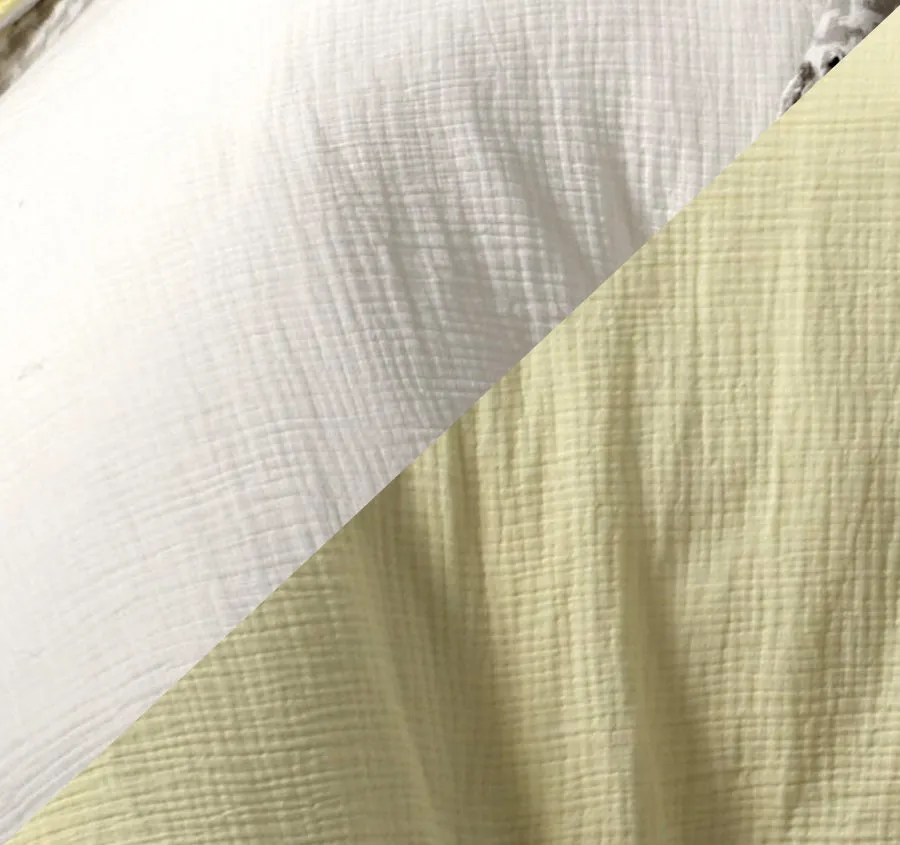 Hugo Reversible Quilt Cover Set Range White and Butter