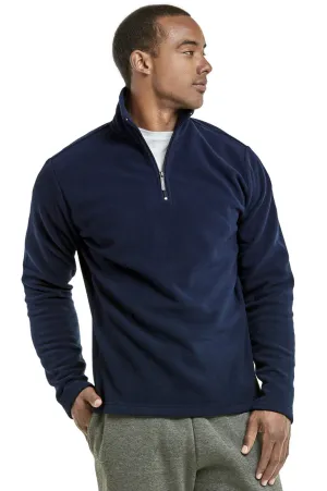 KNOCKER MEN'S POLAR FLEECE QUARTER PULLOVER (PF1000_NAVY)