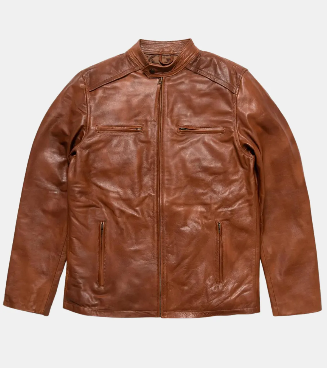 Legacy Brown Men's Biker Leather Jacket