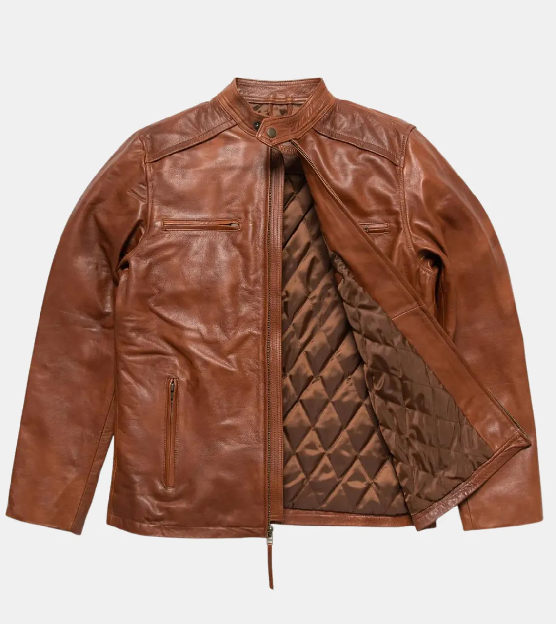 Legacy Brown Men's Biker Leather Jacket