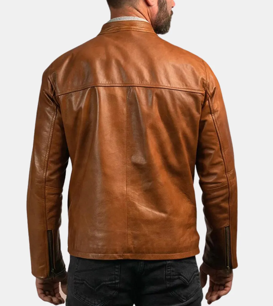 Legacy Brown Men's Biker Leather Jacket