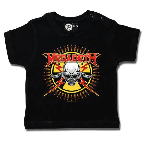 Megadeth Kids T-Shirt - Skull and Bullets