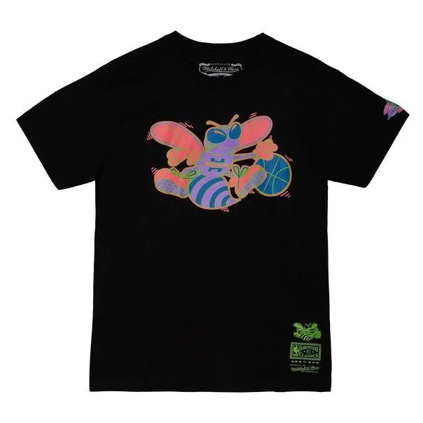 Mitchell & Ness Charlotte Hornets NBA Color Bomb T-Shirt Black