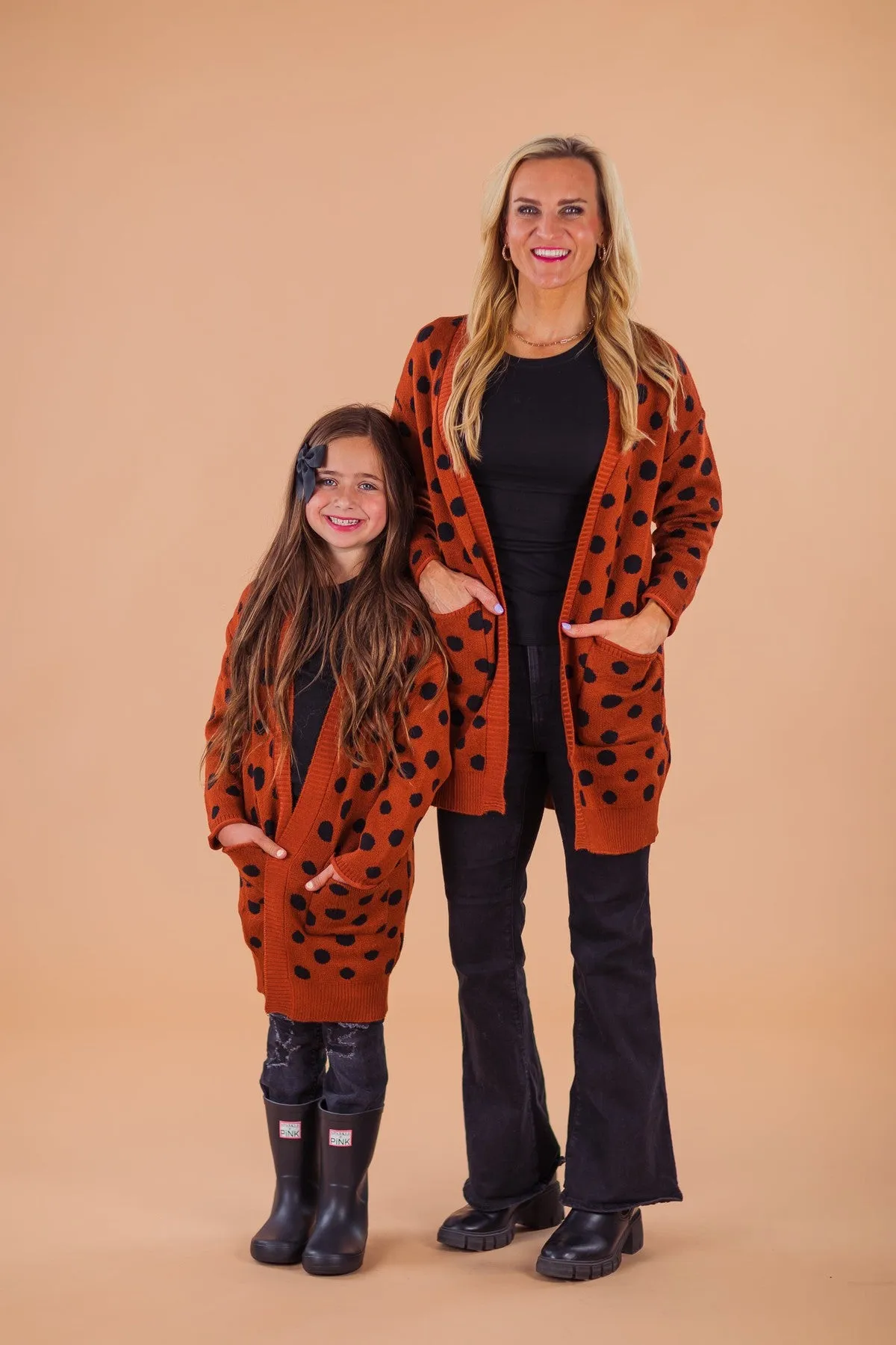 Mom & Me - Polka Dot Cardigan