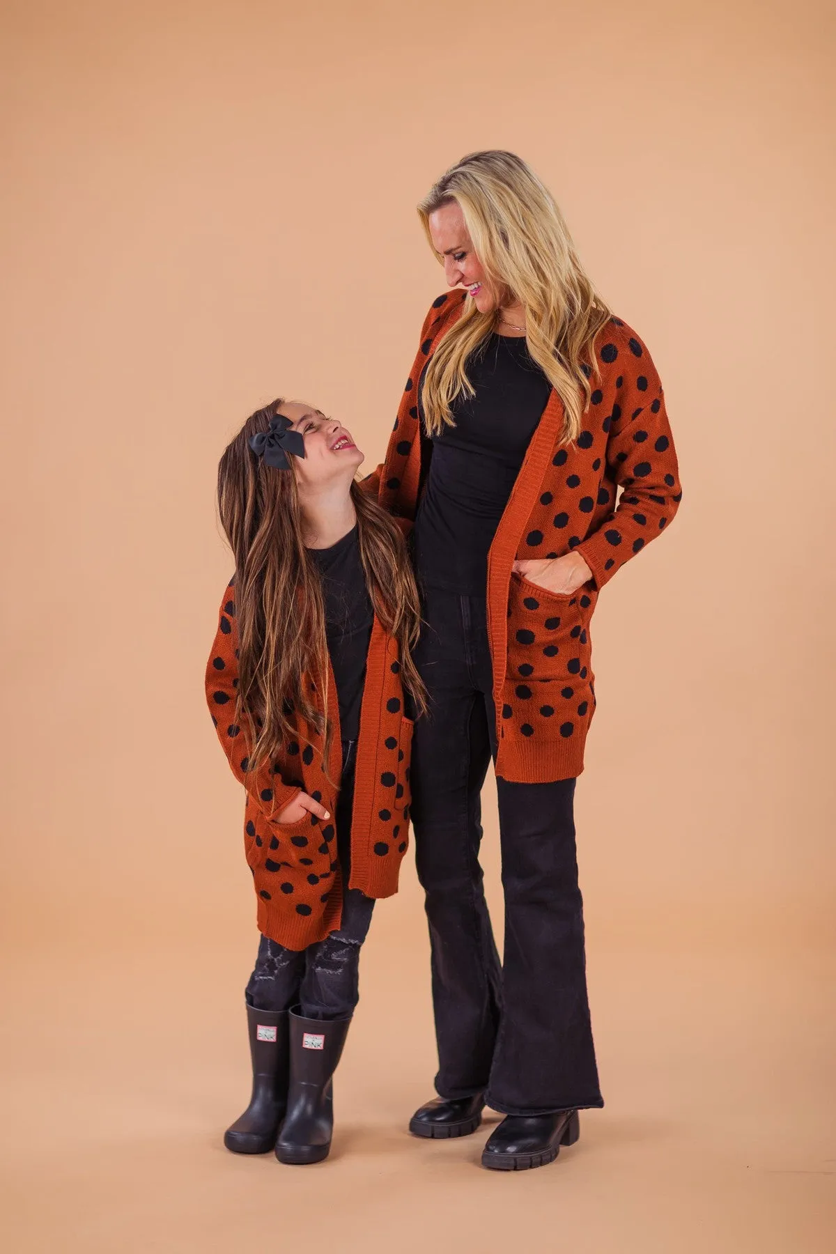 Mom & Me - Polka Dot Cardigan