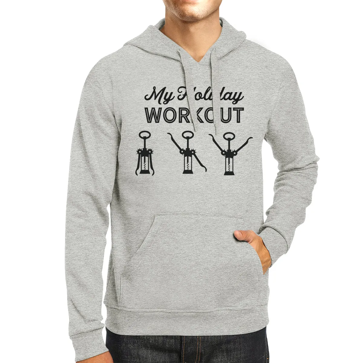 My Holiday Workout Grey Hoodie