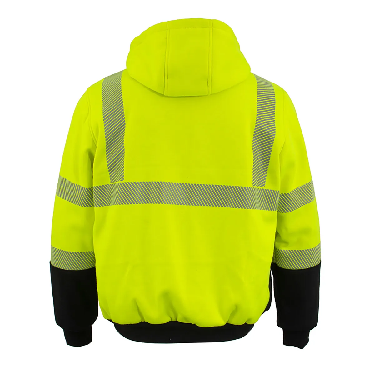 Nexgen Heat MPM1773SET Men's Heated High Visibility Work Hoodie, Neon