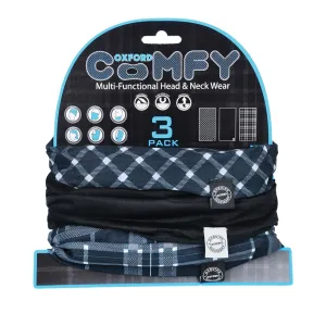 Oxford Comfy - Black & White Tartan (3 Pack)