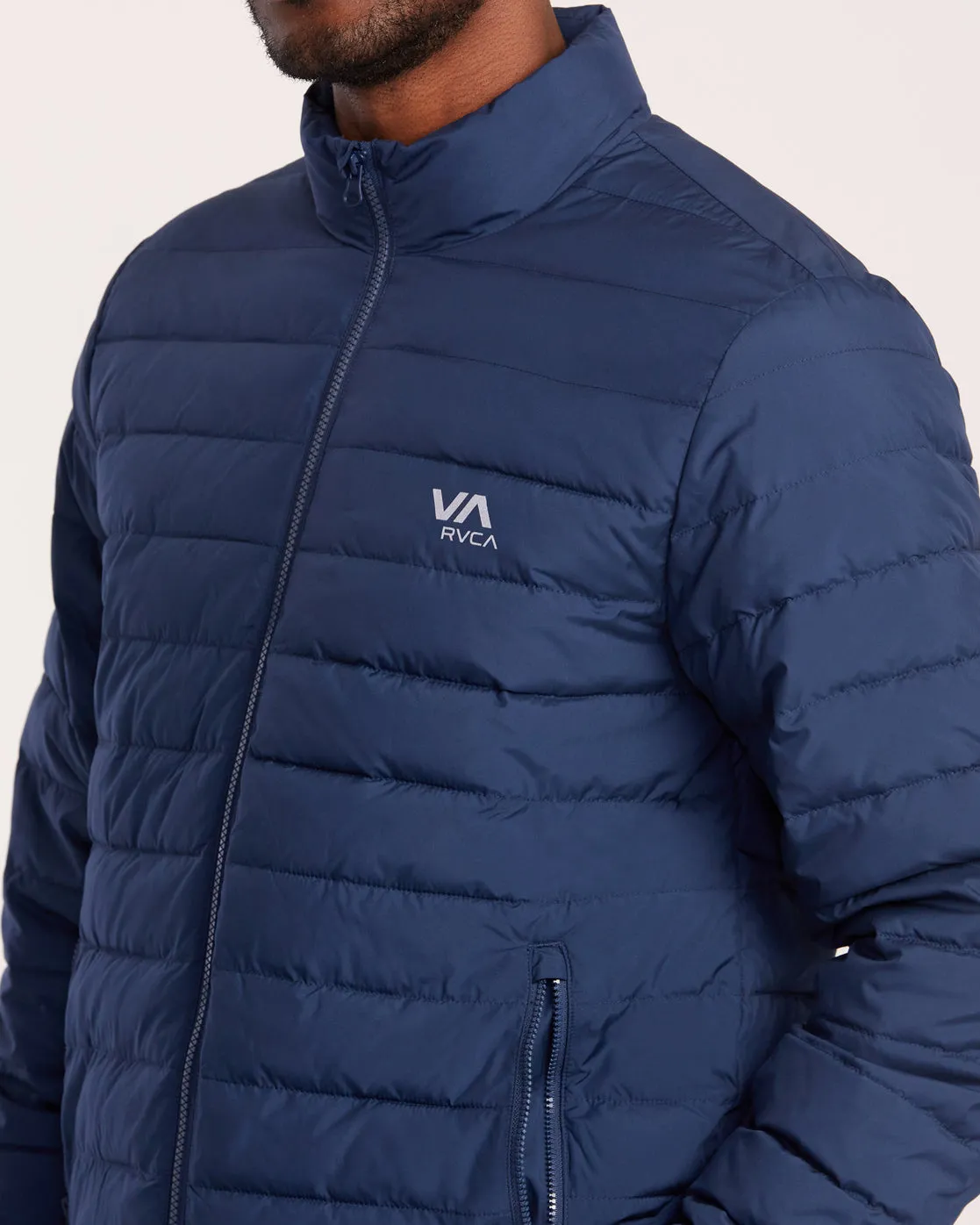 Packable Puffa Jacket - Army Blue