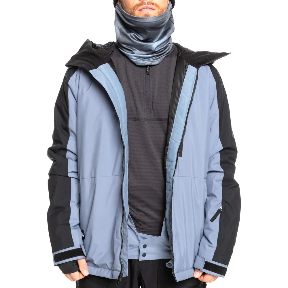 Quiksilver Mission Block Snow Jacket - Flint Stone