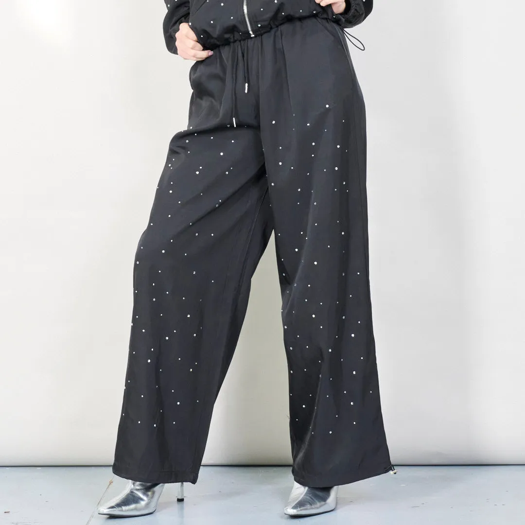 Relaxed-fit satin tracksuit set wholesale