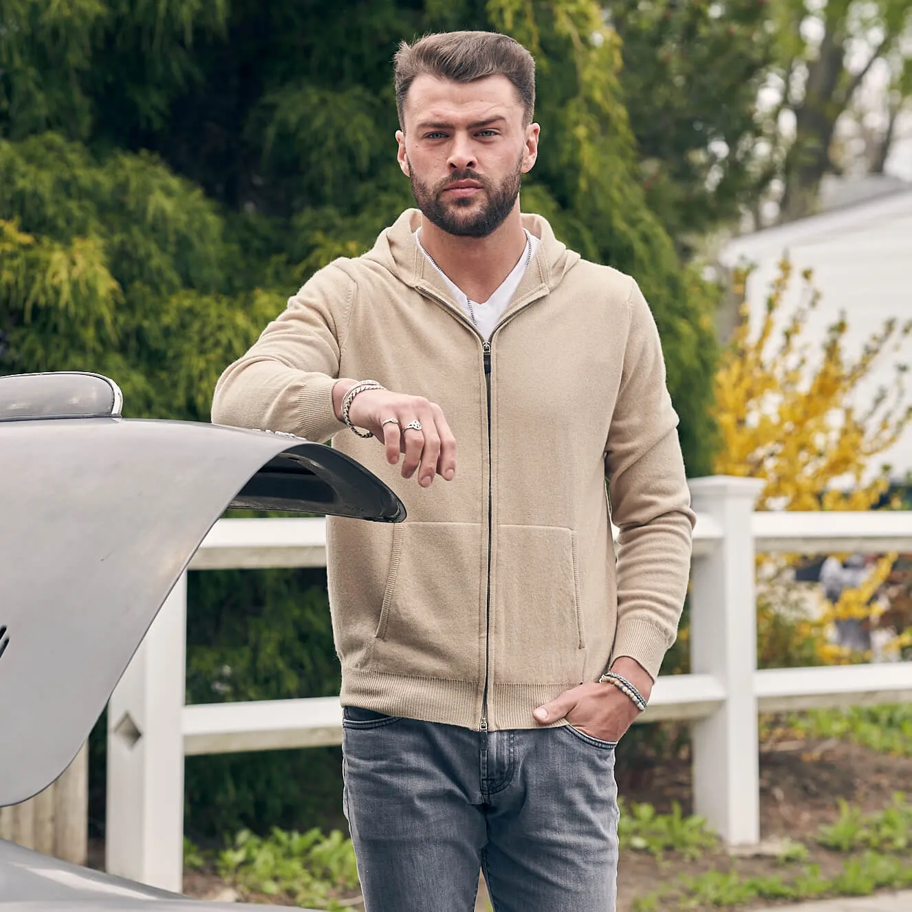 The Arlo 2-ply Cashmere Hoodie