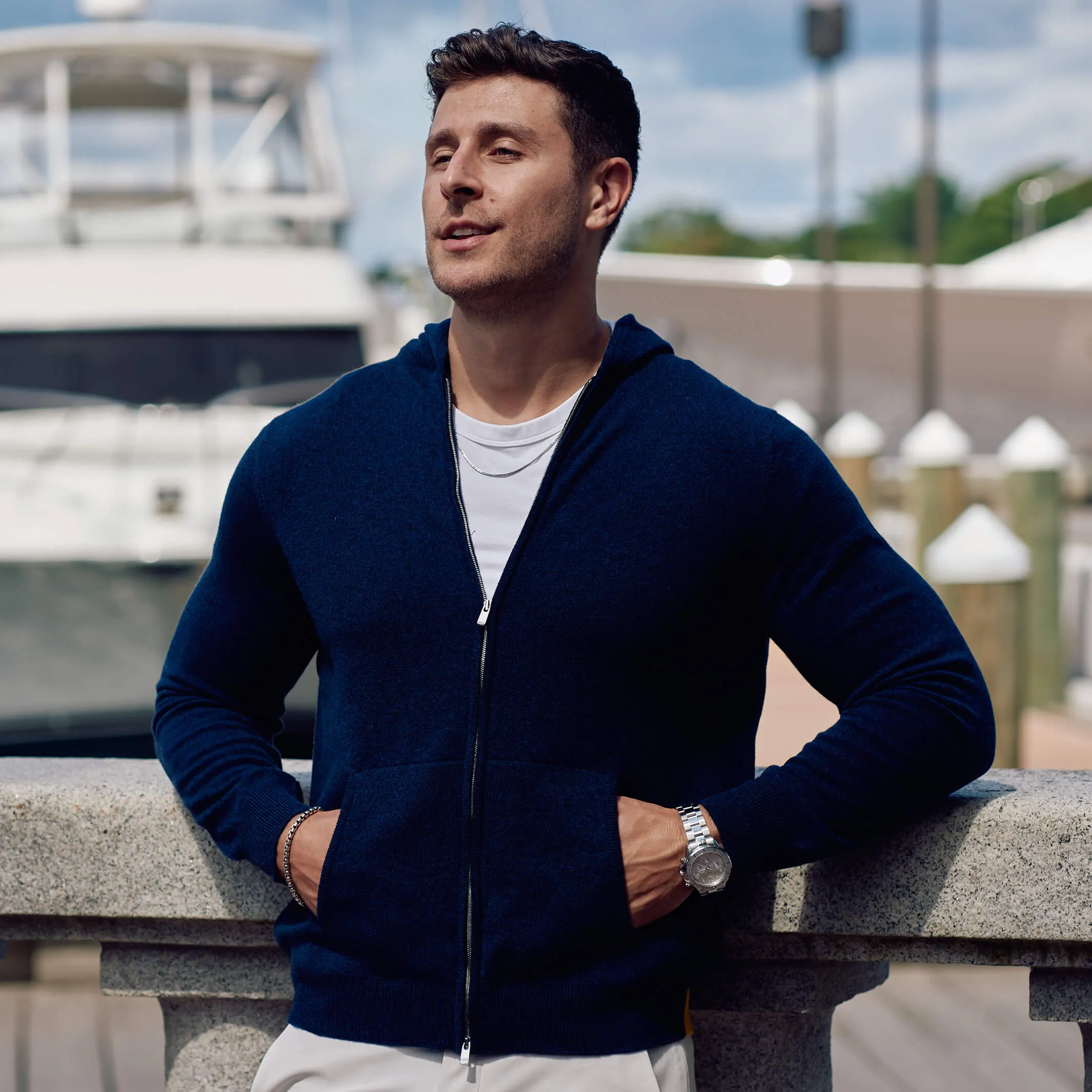 The Arlo 2-ply Cashmere Hoodie