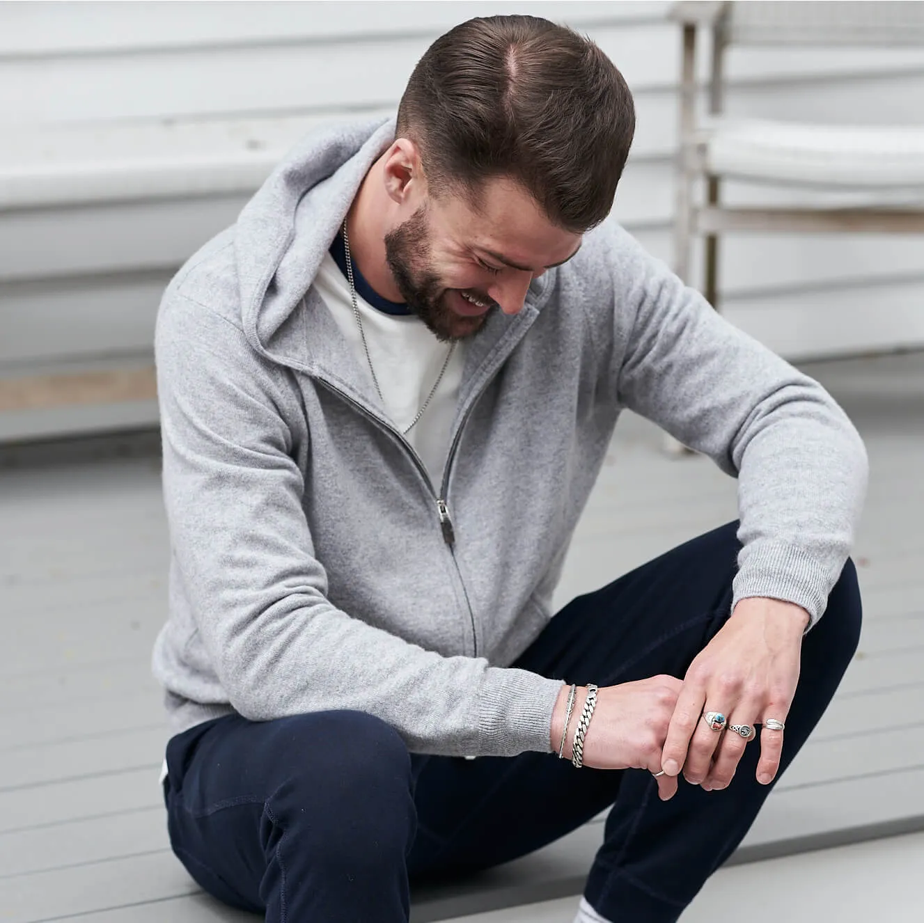 The Arlo 2-ply Cashmere Hoodie