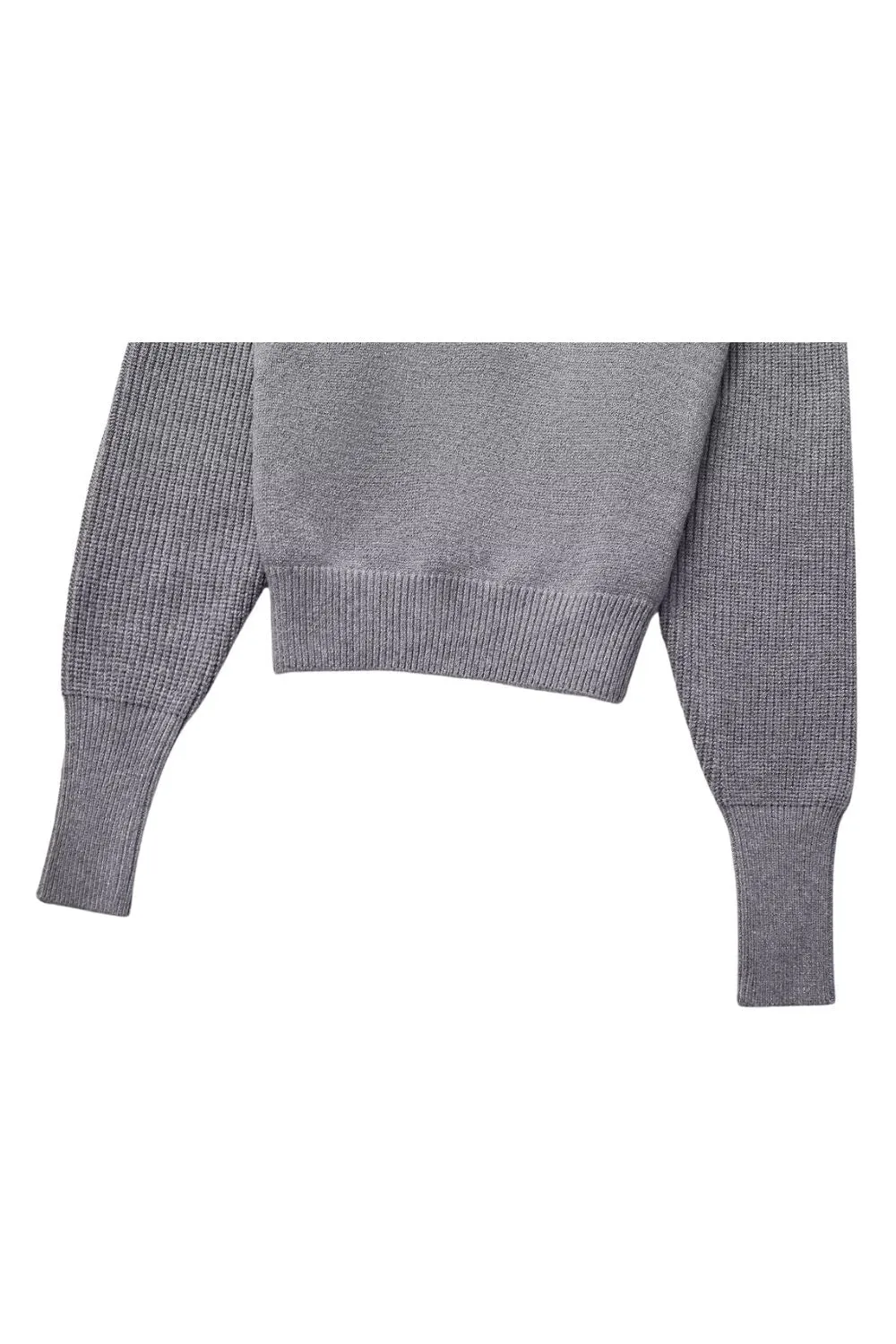 'Ulyana' Elegant Zippered Long-Sleeve Knitted Top