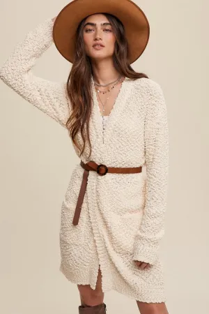 Veronica Popcorn Open Knit Cardigan