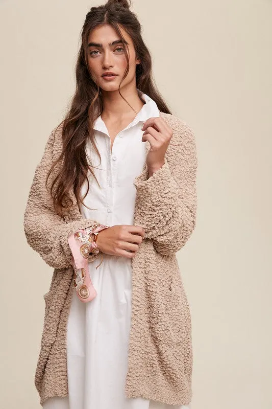 Veronica Popcorn Open Knit Cardigan