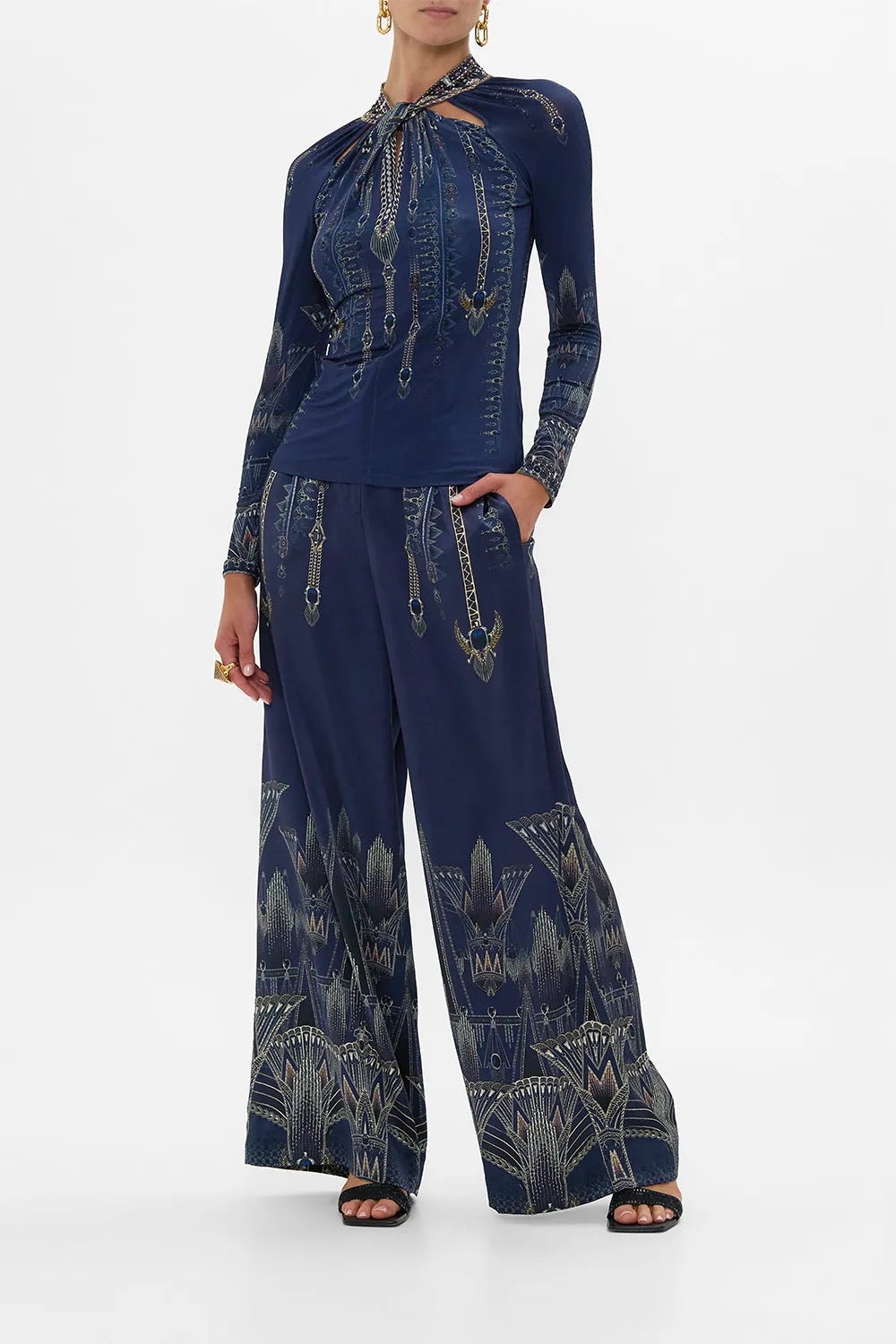 WIDE LEG WAISTED PANT THE EGYPT EFFECT