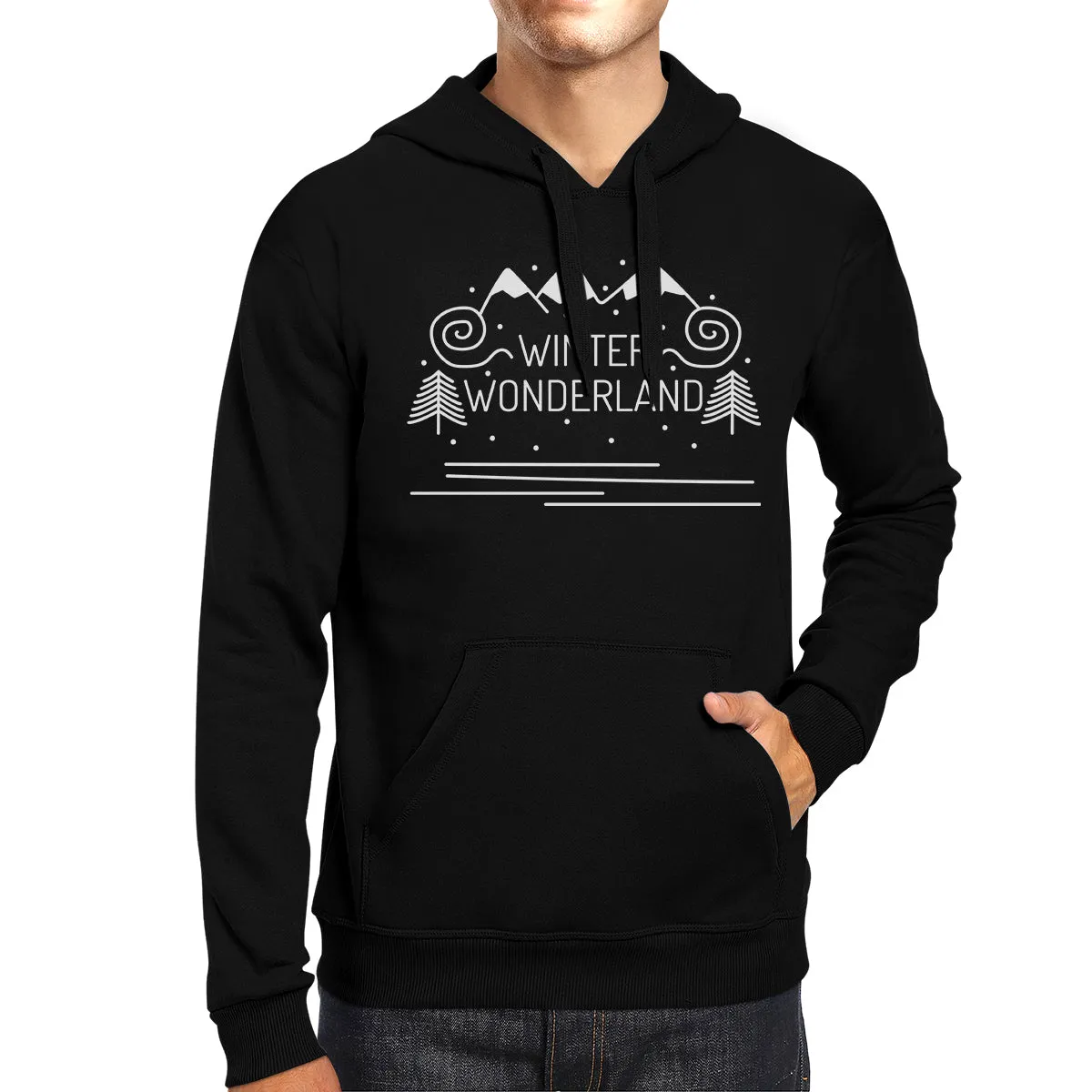 Winter Wonderland Black Hoodie