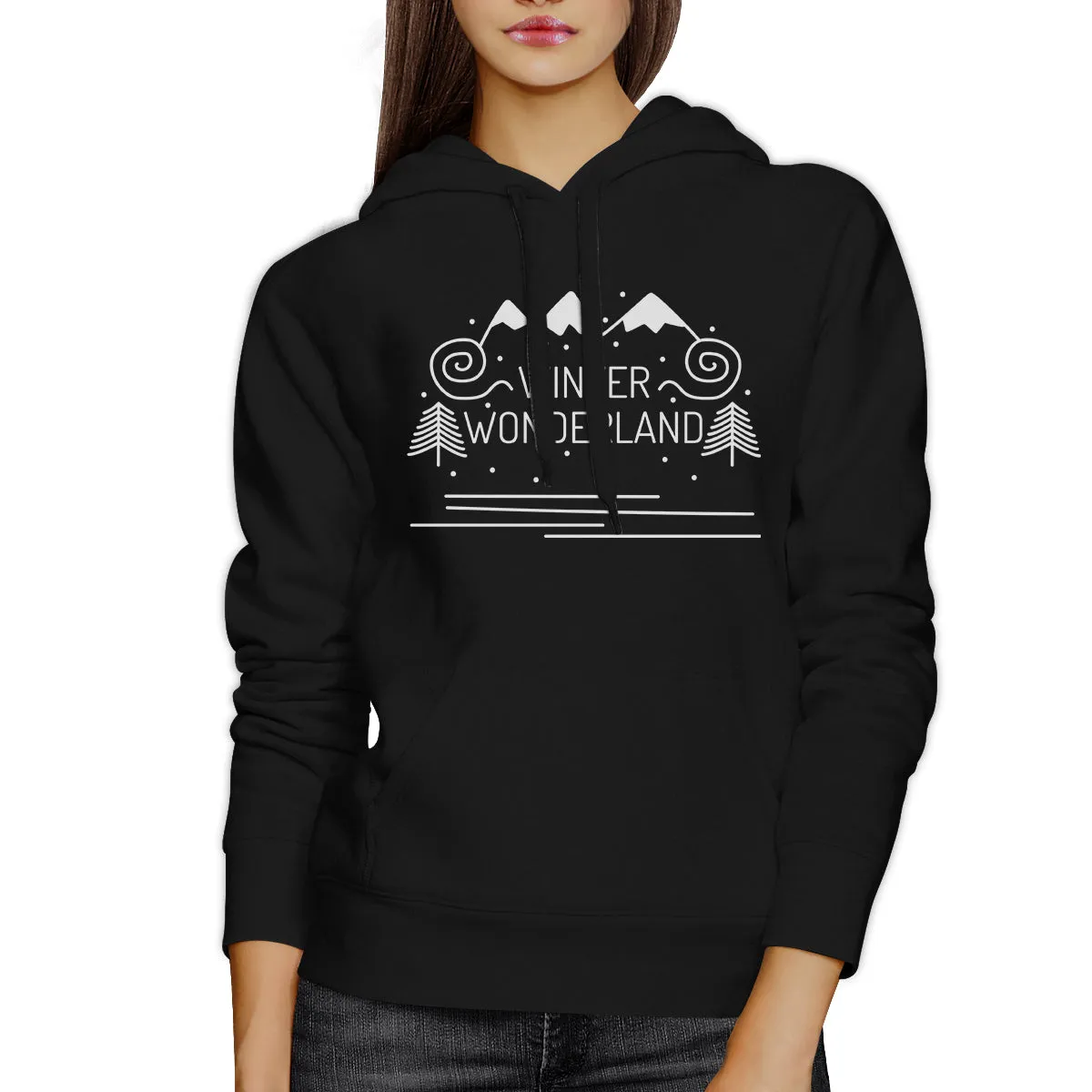 Winter Wonderland Black Hoodie