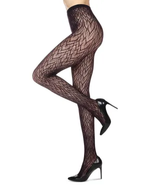 Women's Glacier Two Toned Nylon Net Tights