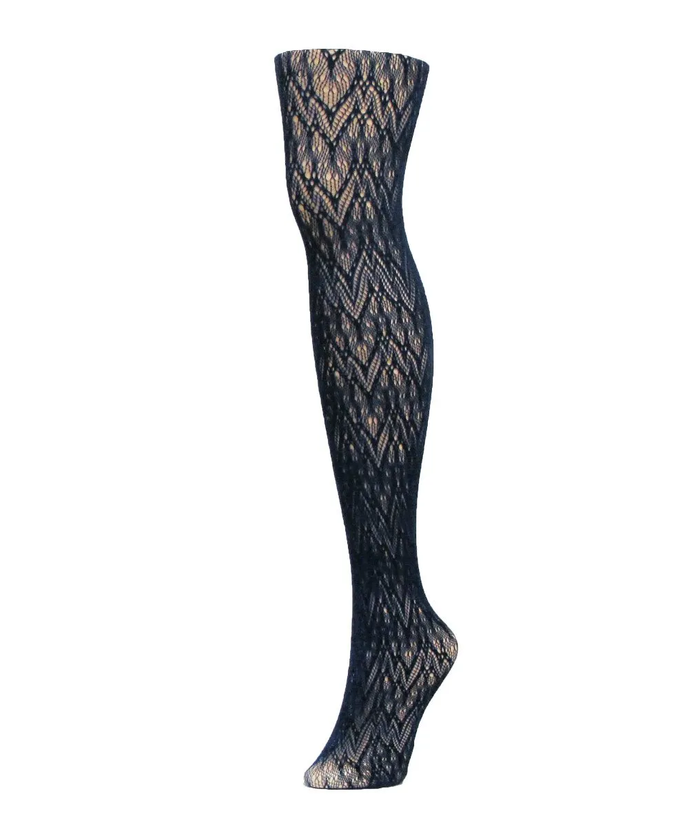 Women's Glacier Two Toned Nylon Net Tights