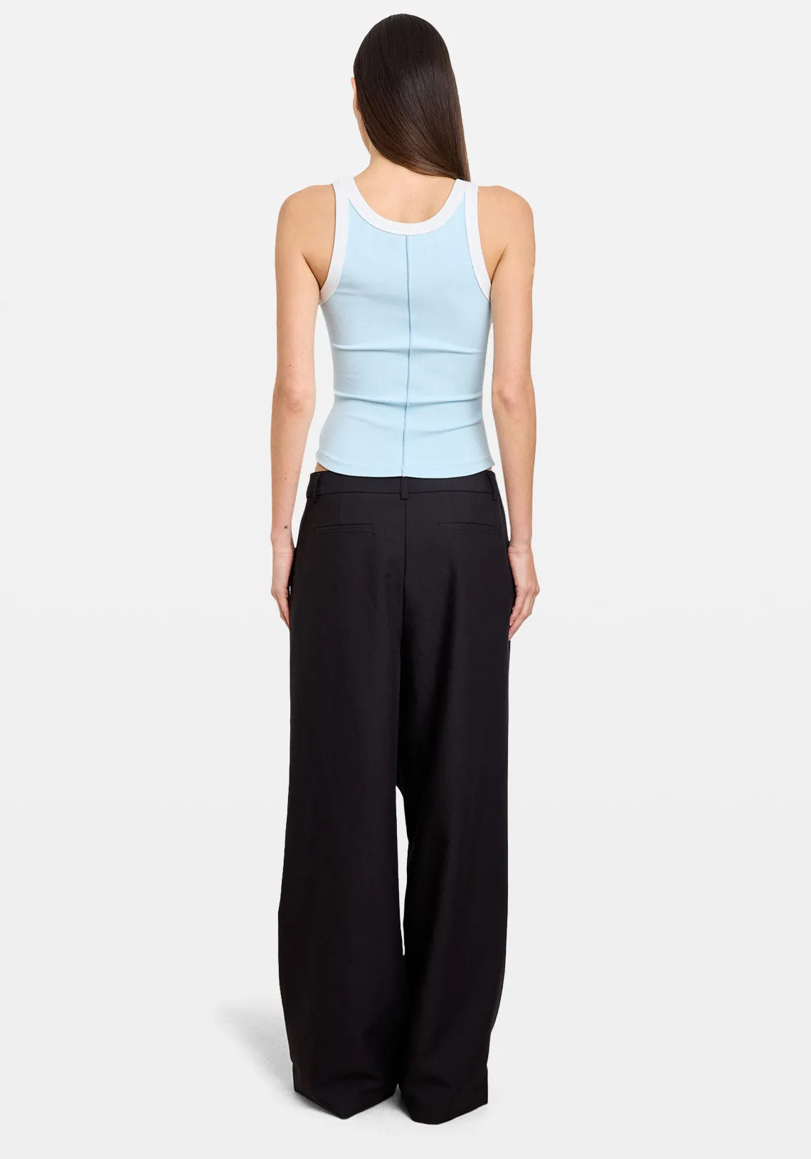 WRAP TAILORED PANT BLACK